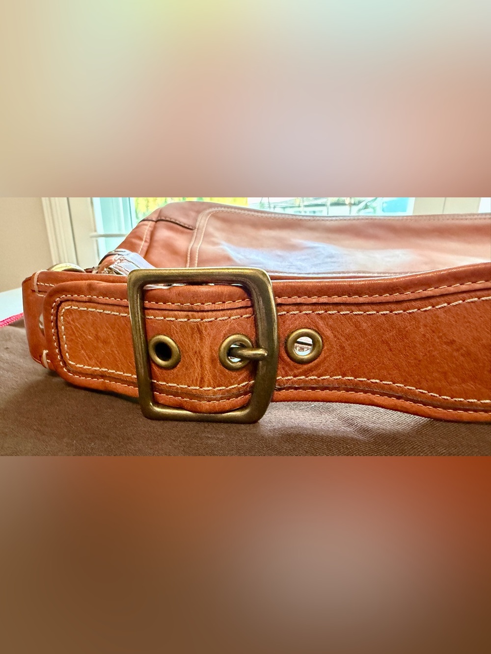 Coach 65th Anniversary Mandy Satchel Shoulder Bag w/Legacy Stripe lining - Picture 7 of 15